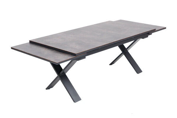 OUTFLEXX Esstischgarnitur, OUTFLEXX® Anthrazit Matt, Alu /HPL / Teak, Tisch 180/280x100cm, 6 Multipositionssessel 8 OUTFLEXX Esstischgarnitur, OUTFLEXX® Anthrazit Matt, Alu /HPL / Teak, Tisch 180/280x100cm, 6 Multipositionssessel – Bild 8