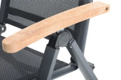 OUTFLEXX Esstischgarnitur, OUTFLEXX® Anthrazit Matt, Alu /HPL / Teak, Tisch 180/280x100cm, 10 Multipositionssessel -Garden Ease Wohnen Verkaufe 22148 13.jpg