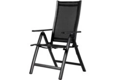 OUTFLEXX Esstischgarnitur, OUTFLEXX® Anthrazit Matt, Alu / HPL / Textil, Tisch 180/280x100cm, 6 Multipositionssessel -Garden Ease Wohnen Verkaufe 22155 3.jpg