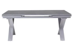 OUTFLEXX Esstischgarnitur, Silber, Alu / Keramik / Textil, Tisch 180/280x100cm, 4 Stapelsessel, 2 Multipo -Garden Ease Wohnen Verkaufe 22217 12.jpg