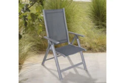 OUTFLEXX Esstischgarnitur, Silber, Alu / HPL / Textil, Tisch 180/280x100cm, 8 Stapelsessel, 2 Multipo -Garden Ease Wohnen Verkaufe 22228 3.jpg