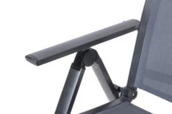 OUTFLEXX Esstischgarnitur, Anthrazit, Alu / Keramik / Textil, 180/280x100cm, 2 Multipo, 4 Stapelsessel -Garden Ease Wohnen Verkaufe 22235 14.jpg