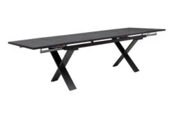 OUTFLEXX Esstischgarnitur, Anthrazit, Alu / Keramik / Textil, 180/280x100cm, 2 Multipo, 4 Stapelsessel -Garden Ease Wohnen Verkaufe 22235 7.jpg