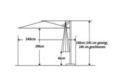 Schneider® SCHNEIDER Rhodos Junior Ampelschirm, Rot, 270x270 Cm, Quadratisch -Garden Ease Wohnen Verkaufe 22314 5.jpg