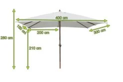 OUTFLEXX Mittelstockschirm, Natur/Teakoptik, Buchenholz, 300x400 Cm -Garden Ease Wohnen Verkaufe 22321 3.jpg