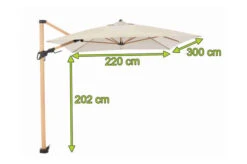 DOPPLER Alu Wood Pendelschirm, Natur, Alu/Polyester, 300x220 Cm, Mit Kurbel, Holzoptik 14 DOPPLER Alu Wood Pendelschirm, Natur, Alu/Polyester, 300x220 Cm, Mit Kurbel, Holzoptik -Garden Ease Wohnen Verkaufe 22336 5.jpg