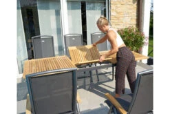 HARTMAN Silencio / Alice Sitzgruppe, Xerix/natur, Alu/Teak, 4x4 Textilen, 6 Dining Sessel, 2 Multipo, 160/220x90cm, FSC-Teak Armlehnen -Garden Ease Wohnen Verkaufe 22443 8 6.jpg 6