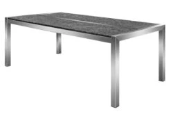 OUTFLEXX Esstischgarnitur, Silber, Edelstahl/Granit/Textil, 200x100 Cm, 6 Gartensessel, Armlehnen Aus Teak -Garden Ease Wohnen Verkaufe 22771 07.JPG