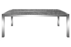 OUTFLEXX Esstischgarnitur, Silber, Edelstahl/Granit/Textil, 200x100 Cm, 6 Gartensessel, Armlehnen Aus Teak -Garden Ease Wohnen Verkaufe 22771 08.JPG