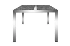 OUTFLEXX Esstischgarnitur, Silber, Edelstahl/Granit/Textil, 200x100 Cm, 6 Gartensessel, Armlehnen Aus Teak -Garden Ease Wohnen Verkaufe 22771 09.JPG