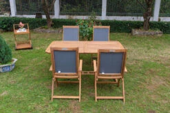 OUTFLEXX Sitzgruppe, Natur/grau, Akazie/Textilene, Ausziehtisch 150/200 X 90 Cm, 4 Multipo 5-fach -Garden Ease Wohnen Verkaufe 22808 8.jpg