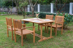 OUTFLEXX Sitzgruppe, Natur, Akazie, Ausziehtisch 180/240 X 100 Cm, 4 Armlehnensessel -Garden Ease Wohnen Verkaufe 22830 8.jpg