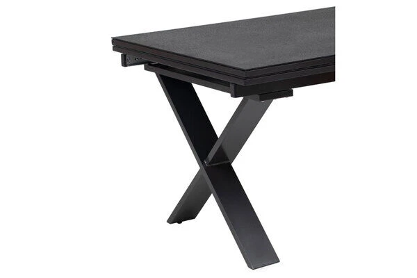 KETTLER Altura Esstischgarnitur, Anthrazit, Alu / Spraystone / Textil, Tisch 180/280x100cm, 6 Stapelsessel 10 KETTLER Altura Esstischgarnitur, Anthrazit, Alu / Spraystone / Textil, Tisch 180/280x100cm, 6 Stapelsessel – Bild 10