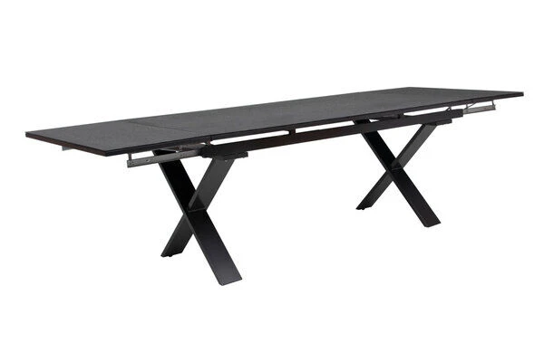 KETTLER Altura Esstischgarnitur, Anthrazit, Alu / Spraystone / Textil, Tisch 180/280x100cm, 6 Stapelsessel 4 KETTLER Altura Esstischgarnitur, Anthrazit, Alu / Spraystone / Textil, Tisch 180/280x100cm, 6 Stapelsessel – Bild 4