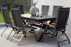 HARTMAN Xanadu / Primo Sitzgruppe, Xerix, Alu/Textilene/Glaskeramik, 6 Multipo, 160/220x100cm, Ausziehfunktion -Garden Ease Wohnen Verkaufe 23170 4.jpg