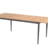 HARTMAN Silencio / Aruba Sitzgruppe, Xerix/natur, Alu/Teak, 4 Dining Sessel, 160/220x90cm, FSC-Teak Armlehnen