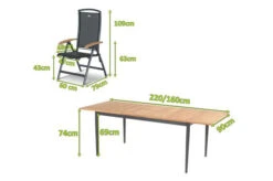 HARTMAN Silencio / RaffaeloSitzgruppe, Xerix/natur, Alu/Teak, 6 Multipo, 160/220x90cm, FSC-Teak Armlehnen -Garden Ease Wohnen Verkaufe 23235 mass.jpg
