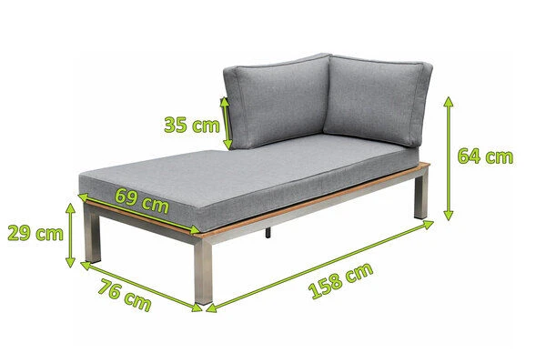 OUTFLEXX Premium Abdeckhaube Für Chaise Lounge, Schwarz, Z.B. 21652, 170 X 75 X 60 Cm, Wasserbeständig, Integriertes Zugband 5 OUTFLEXX Premium Abdeckhaube Für Chaise Lounge, Schwarz, Z.B. 21652, 170 X 75 X 60 Cm, Wasserbeständig, Integriertes Zugband – Bild 5