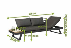 OUTFLEXX Premium Abdeckhaube Für Bänke, Schwarz, Z.B. 23416, 230 X 80 X 40 Cm, Wasserbeständig, Integriertes Zugband -Garden Ease Wohnen Verkaufe 23417 5.jpg