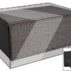 OUTFLEXX Premium Abdeckhaube Für Kissenbox, Schwarz, Z.B. 22290, 147 X 95 X 68 Cm, Wasserbeständig, Integriertes Zugband
