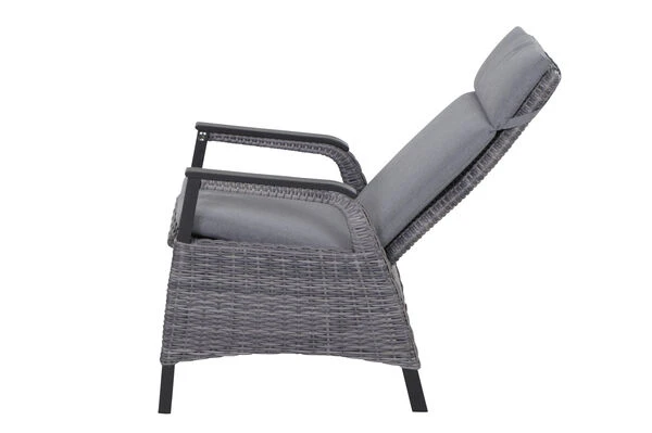 SIENA GARDEN Silva/Solea Dining Set, Anthrazit/grau/blau, Alu/Gardino®-Geflecht/Keramik, 160 X 90cm, Inkl. 4 Diningsessel, Stufenlos Verstellbar 8 SIENA GARDEN Silva/Solea Dining Set, Anthrazit/grau/blau, Alu/Gardino®-Geflecht/Keramik, 160 X 90cm, Inkl. 4 Diningsessel, Stufenlos Verstellbar – Bild 8