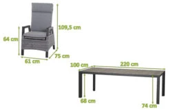 SIENA GARDEN Silva/Solea Dining Set, Anthrazit/grau/blau, Alu/Gardino®-Geflecht/Keramik, 220 X 100cm, Inkl. 6 Diningsessel, Stufenlos Verstellbar -Garden Ease Wohnen Verkaufe 23848 5.jpg