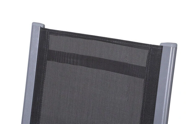 KETTLER Cubic Esstischgarnitur, Silber/anthrazit/grau, Alu/Textilene, Tisch 160x90 Cm, 4 Stapelsessel, 2 Multipo 6 KETTLER Cubic Esstischgarnitur, Silber/anthrazit/grau, Alu/Textilene, Tisch 160x90 Cm, 4 Stapelsessel, 2 Multipo – Bild 6