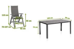 KETTLER Cubic/Altura Esstischgarnitur, Anthrazit, Alu/Kettalit/Textilene, 160x90 Cm, 4 Multipos 9 KETTLER Cubic/Altura Esstischgarnitur, Anthrazit, Alu/Kettalit/Textilene, 160x90 Cm, 4 Multipos -Garden Ease Wohnen Verkaufe 28775 5.jpg