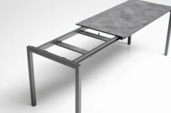 KETTLER Cubic/Basic Plus Esstischgarnitur, Anthrazit, Alu/HPL/Textilene, 140/210x70 Cm, 4 Stapelsessel -Garden Ease Wohnen Verkaufe 28832 07.jpg