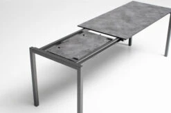 KETTLER Cubic/Basic Plus Esstischgarnitur, Anthrazit, Alu/HPL/Textilene, 140/210x70 Cm, 4 Stapelsessel -Garden Ease Wohnen Verkaufe 28832 09.jpg