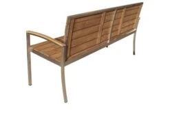 OUTFLEXX Gartenbank, FSC-Teakholz/Edelstahl, 3-Sitzer, 160x55x80cm -Garden Ease Wohnen Verkaufe 2 13536.jpg