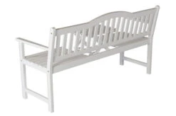 VILLANA Gartenbank, Weiß, Akazienholz, 152 X 59 X 86 Cm, 2-3 Personen, Klapptisch-Funktion -Garden Ease Wohnen Verkaufe 2 13851.jpg