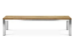 OUTFLEXX Gartenbank, Edelstahl/recyceltes FSC®-Teak, 180x40x45cm, Rustikal Gebürstet 8 OUTFLEXX Gartenbank, Edelstahl/recyceltes FSC®-Teak, 180x40x45cm, Rustikal Gebürstet -Garden Ease Wohnen Verkaufe 2 18317.jpg