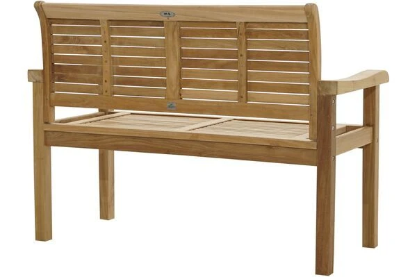 Ploß Zweisitzer Landhausbank York, Premium-Teak, Natur, 120x64x95 Cm 2 Ploß Zweisitzer Landhausbank York, Premium-Teak, Natur, 120x64x95 Cm – Bild 2