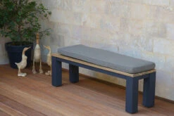 OUTFLEXX Oxford Bank, Dark Grey/natur, Alu/recycled FSC®-Teak, 150x40x45cm, Rustikal Gebürstet -Garden Ease Wohnen Verkaufe 2 20334.jpg