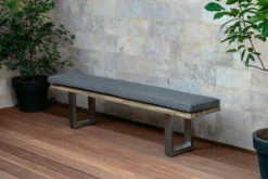 OUTFLEXX Bank, Natur, Edelstahl & Recycled FSC-Teak, 200x40x45cm, Baumkante -Garden Ease Wohnen Verkaufe 2 20356.jpg