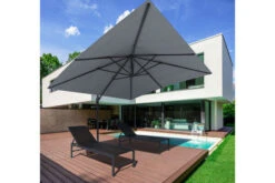 OUTFLEXX Ampelschirm, Anthrazit/grau, Alu/Polyester, 350x350cm, Inkl. Plattenständer -Garden Ease Wohnen Verkaufe 2 20363.jpg