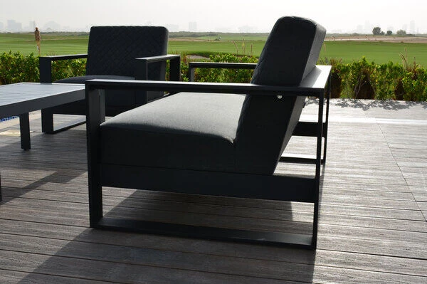 OUTFLEXX 2-Sitzer Sofa, Sooty, Sunbrella/Alu 2 OUTFLEXX 2-Sitzer Sofa, Sooty, Sunbrella/Alu – Bild 2