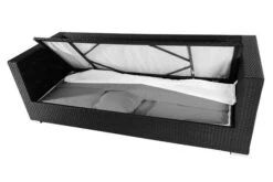 OUTFLEXX Dreisitzer-Sofa, Schwarz, Polyrattan, 210x85x70cm, Inkl. Polster + Wasserfeste Kissenbox 14 OUTFLEXX Dreisitzer-Sofa, Schwarz, Polyrattan, 210x85x70cm, Inkl. Polster + Wasserfeste Kissenbox -Garden Ease Wohnen Verkaufe 2 2392 1 BOX.jpg