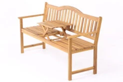 VILLANA Gartenbank, Teakoptik, Akazienholz, 152 X 59 X 86 Cm, 2-3 Personen, Klapptisch-Funktion -Garden Ease Wohnen Verkaufe 3 11558.jpg