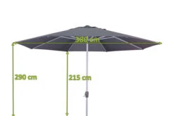 DOPPLER Active Mittelstockschirm, Anthrazit, Aluminium/Textil, Ø 380 Cm, Mit Kurbel 5 DOPPLER Active Mittelstockschirm, Anthrazit, Aluminium/Textil, Ø 380 Cm, Mit Kurbel -Garden Ease Wohnen Verkaufe 3 12354 5.jpg