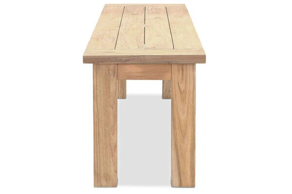 OUTFLEXX Sitzbank, Natur, Recyceltes SLVK-Teakholz, 130 X 40 X 45 Cm 6 OUTFLEXX Sitzbank, Natur, Recyceltes SLVK-Teakholz, 130 X 40 X 45 Cm – Bild 6