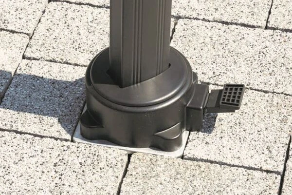 Schneider® SCHNEIDER Universal-Bodenplatte Für Rhodos Eco Serie, Silbergrau, Stahl Verzinkt, 16 X 16 X 40 Cm 3 Schneider® SCHNEIDER Universal-Bodenplatte Für Rhodos Eco Serie, Silbergrau, Stahl Verzinkt, 16 X 16 X 40 Cm – Bild 3