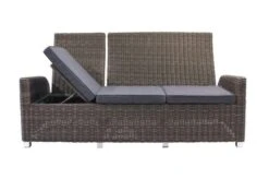 OUTFLEXX Dining 3-Sitzer Sofa, Grau, Polyrattan, 210 X 83 X 110 Cm, Mehrfach Verstellbar -Garden Ease Wohnen Verkaufe 3 18913.jpg