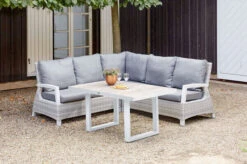 SIENA GARDEN Corido 2-Sitzer Sofa, Ice Grey, Alu / Gardino®-Geflecht, 136x83x88 Cm, Armlehne Links -Garden Ease Wohnen Verkaufe 3 20191.jpg