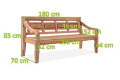 OUTFLEXX Bank, Natur, Recycled FSC®-Teak, 180x70x85cm, Aufwändig Gestaltet, Mit Armlehnen -Garden Ease Wohnen Verkaufe 3 20297.jpg