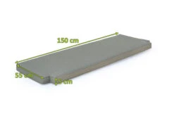 OUTFLEXX Bankauflage, Grau, Olefin, 140x55x5cm, Für Ontario Bank 18309, Handwäsche 5 OUTFLEXX Bankauflage, Grau, Olefin, 140x55x5cm, Für Ontario Bank 18309, Handwäsche -Garden Ease Wohnen Verkaufe 3 20341.jpg