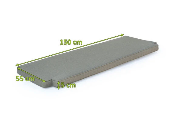 OUTFLEXX Bankauflage, Grau, Olefin, 140x55x5cm, Für Ontario Bank 18309, Handwäsche 3 OUTFLEXX Bankauflage, Grau, Olefin, 140x55x5cm, Für Ontario Bank 18309, Handwäsche – Bild 3
