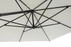 OUTFLEXX Ampelschirm, Anthrazit/creme, Alu/Polyester, 350x350cm, Inkl. Plattenständer -Garden Ease Wohnen Verkaufe 3 20362.jpg