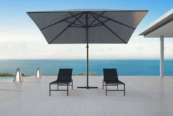 OUTFLEXX Ampelschirm, Anthrazit/grau, Alu/Polyester, 350x350cm, Inkl. Plattenständer -Garden Ease Wohnen Verkaufe 3 20363.jpg